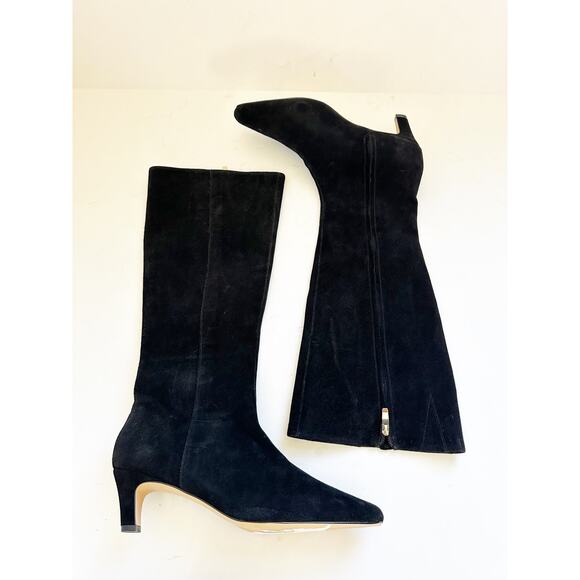 NWOB Ann Taylor Kitten Heel Tall Suede Boot 10 - Picture 4 of 6